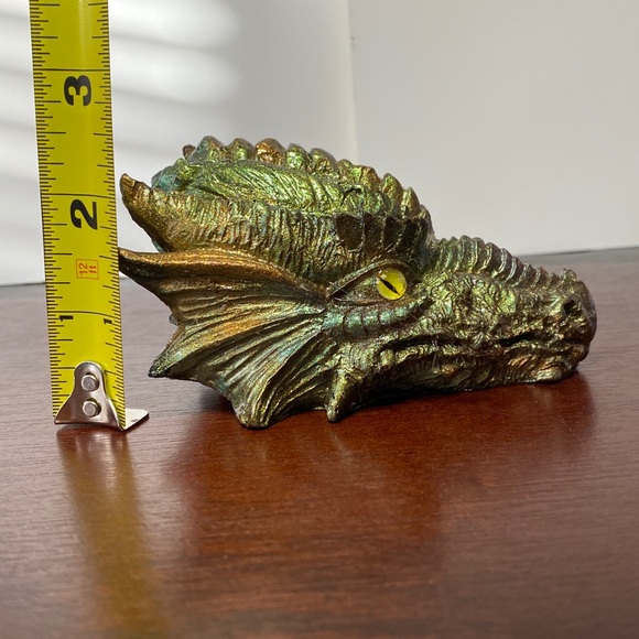 Vibrant Dragon Head  - Handmade with Resin - Picture 5 of 5